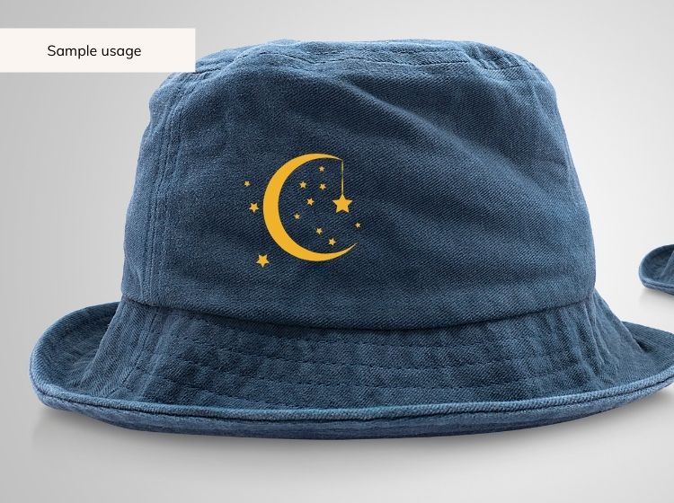 Moon and Stars svg, png, dxf